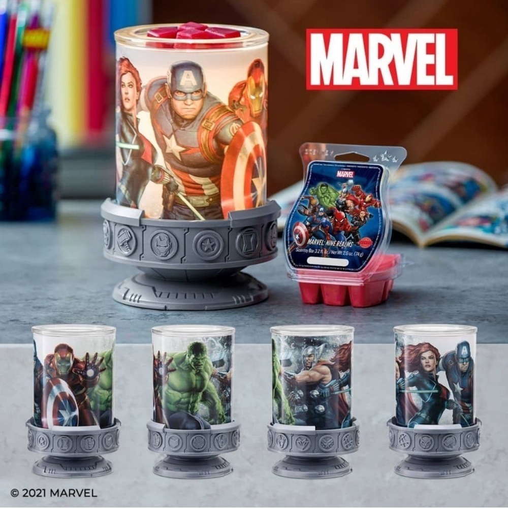Marvel Scentsy Warmer NIB | Thor Captain America Black Widow Hulk Iron Man NEW